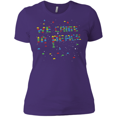 T-Shirts Purple Rush/ / X-Small We came in peace Women's Premium T-Shirt