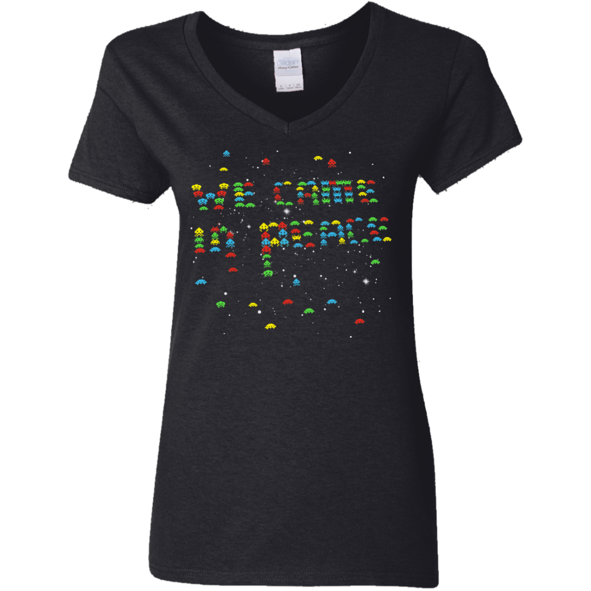 We came in peace Women's V-Neck T-Shirt