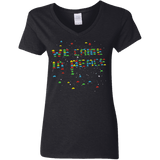 We came in peace Women's V-Neck T-Shirt