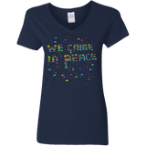 We came in peace Women's V-Neck T-Shirt
