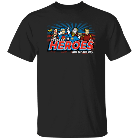 T-Shirts Black / S We Can Be Heroes T-Shirt