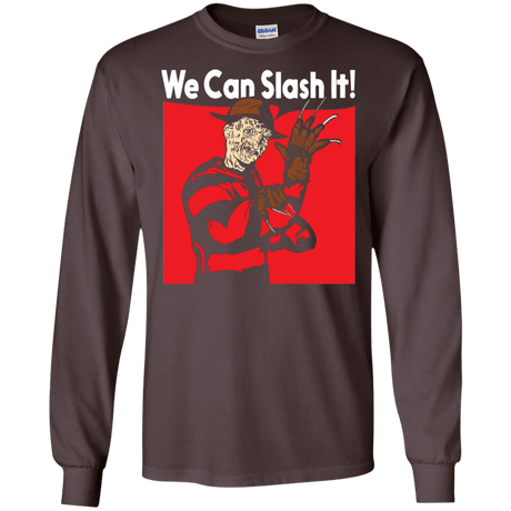 T-Shirts Dark Chocolate / S We Can Slash It! Men's Long Sleeve T-Shirt