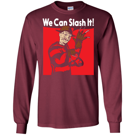 T-Shirts Maroon / S We Can Slash It! Men's Long Sleeve T-Shirt