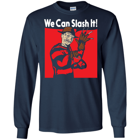 T-Shirts Navy / S We Can Slash It! Men's Long Sleeve T-Shirt