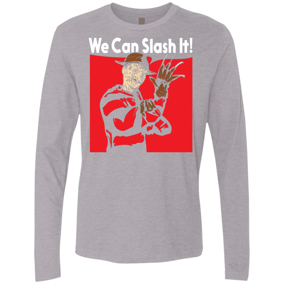T-Shirts Heather Grey / S We Can Slash It! Men's Premium Long Sleeve