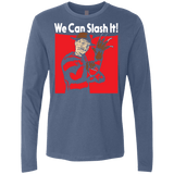 T-Shirts Indigo / S We Can Slash It! Men's Premium Long Sleeve