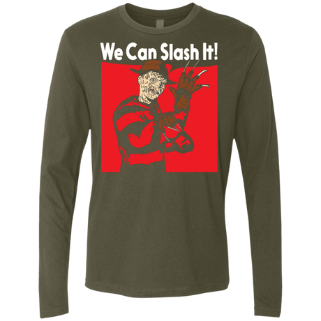 T-Shirts Military Green / S We Can Slash It! Men's Premium Long Sleeve