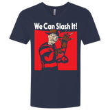 T-Shirts Midnight Navy / X-Small We Can Slash It! Men's Premium V-Neck
