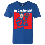 T-Shirts Royal / X-Small We Can Slash It! Men's Premium V-Neck