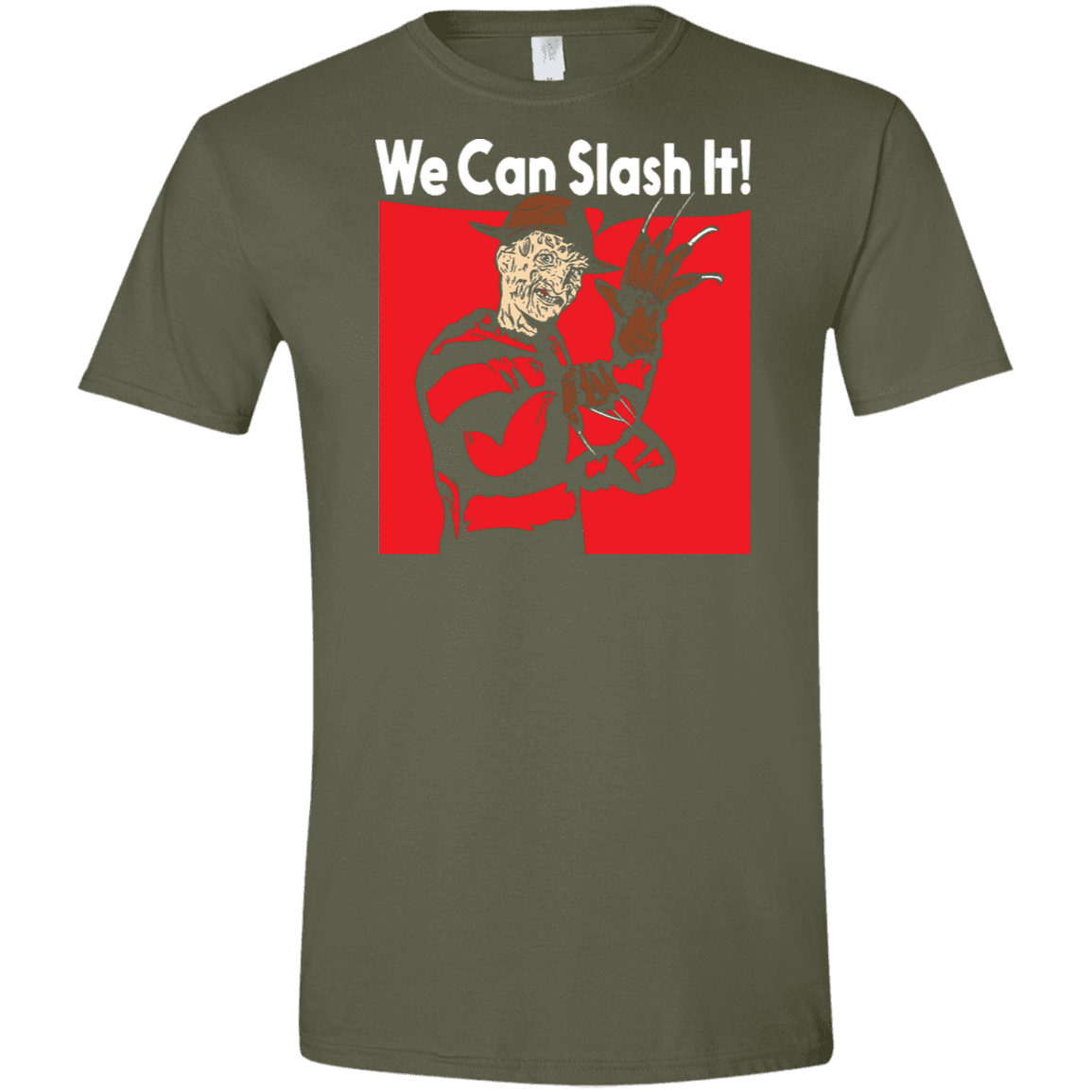 T-Shirts Military Green / S We Can Slash It! Men's Semi-Fitted Softstyle