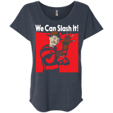T-Shirts Vintage Navy / X-Small We Can Slash It! Triblend Dolman Sleeve