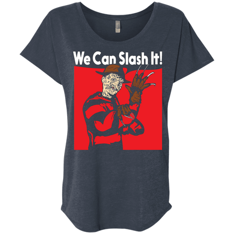 T-Shirts Vintage Navy / X-Small We Can Slash It! Triblend Dolman Sleeve