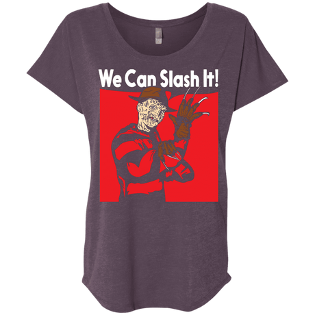 T-Shirts Vintage Purple / X-Small We Can Slash It! Triblend Dolman Sleeve