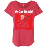 T-Shirts Vintage Red / X-Small We Can Slash It! Triblend Dolman Sleeve