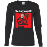 T-Shirts Black / S We Can Slash It! Women's Long Sleeve T-Shirt