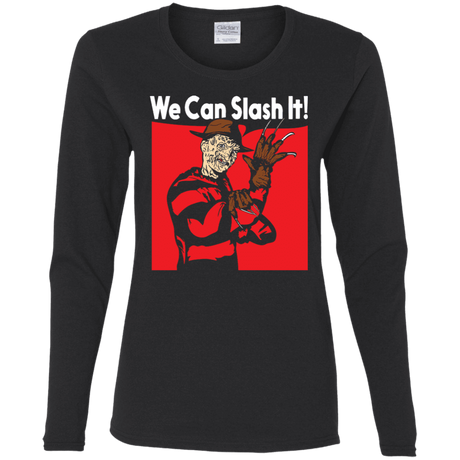 T-Shirts Black / S We Can Slash It! Women's Long Sleeve T-Shirt