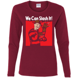 T-Shirts Cardinal / S We Can Slash It! Women's Long Sleeve T-Shirt