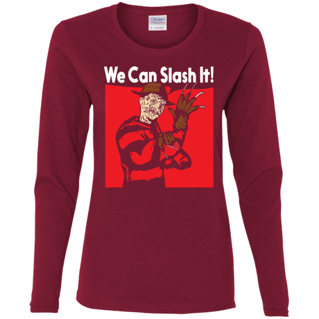 T-Shirts Cardinal / S We Can Slash It! Women's Long Sleeve T-Shirt