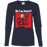 T-Shirts Navy / S We Can Slash It! Women's Long Sleeve T-Shirt