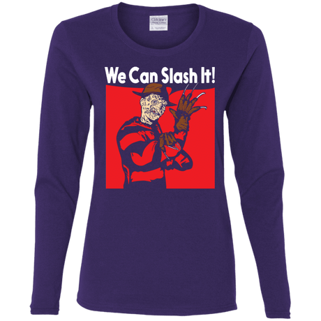 T-Shirts Purple / S We Can Slash It! Women's Long Sleeve T-Shirt