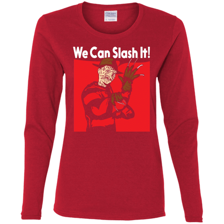 T-Shirts Red / S We Can Slash It! Women's Long Sleeve T-Shirt