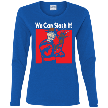 T-Shirts Royal / S We Can Slash It! Women's Long Sleeve T-Shirt