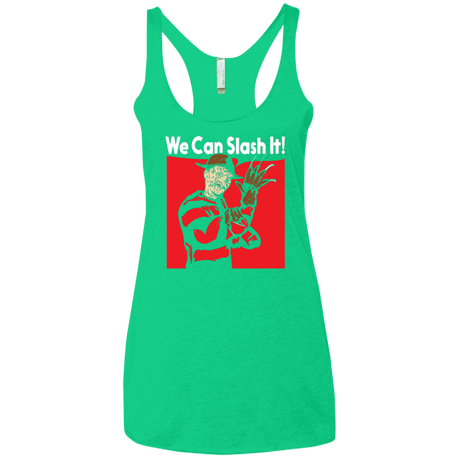 T-Shirts Envy / X-Small We Can Slash It! Women's Triblend Racerback Tank