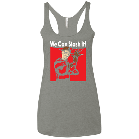 T-Shirts Venetian Grey / X-Small We Can Slash It! Women's Triblend Racerback Tank