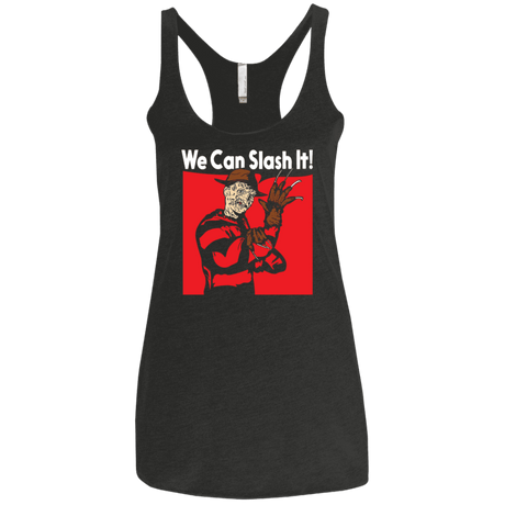 T-Shirts Vintage Black / X-Small We Can Slash It! Women's Triblend Racerback Tank