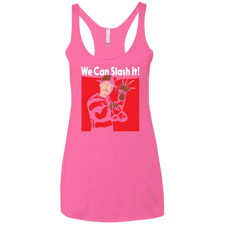 T-Shirts Vintage Pink / X-Small We Can Slash It! Women's Triblend Racerback Tank
