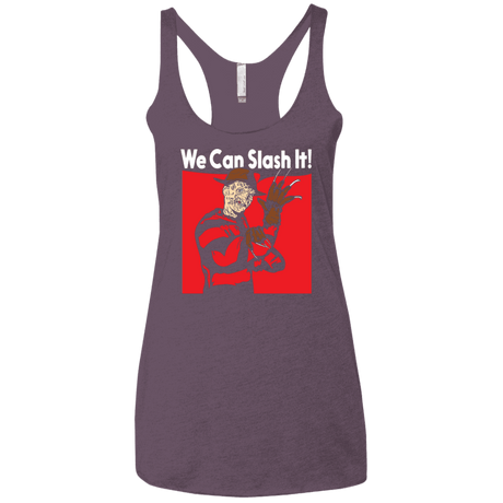 T-Shirts Vintage Purple / X-Small We Can Slash It! Women's Triblend Racerback Tank
