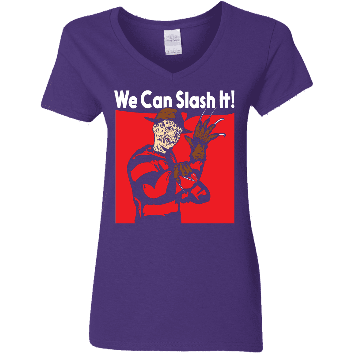 T-Shirts Purple / S We Can Slash It! Women's V-Neck T-Shirt