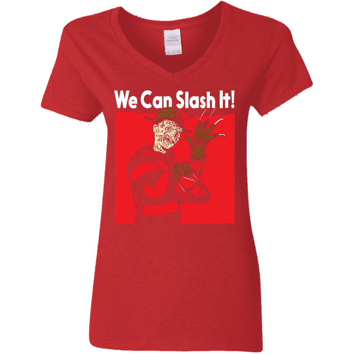 T-Shirts Red / S We Can Slash It! Women's V-Neck T-Shirt