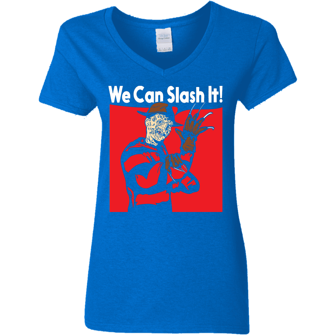 T-Shirts Royal / S We Can Slash It! Women's V-Neck T-Shirt