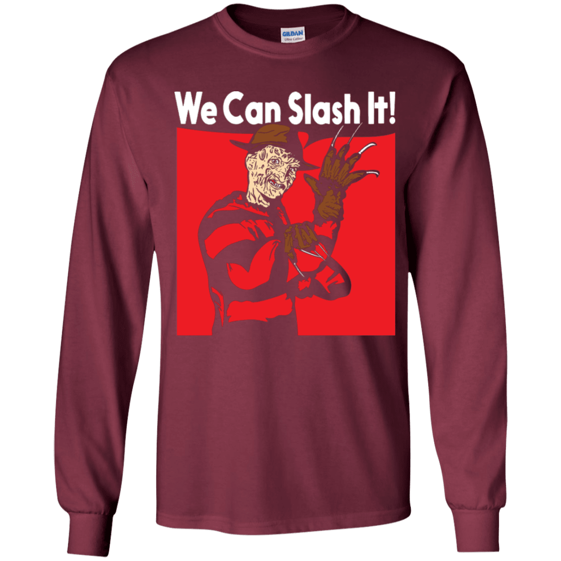 T-Shirts Maroon / YS We Can Slash It! Youth Long Sleeve T-Shirt