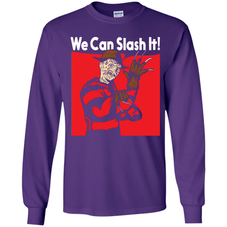 T-Shirts Purple / YS We Can Slash It! Youth Long Sleeve T-Shirt