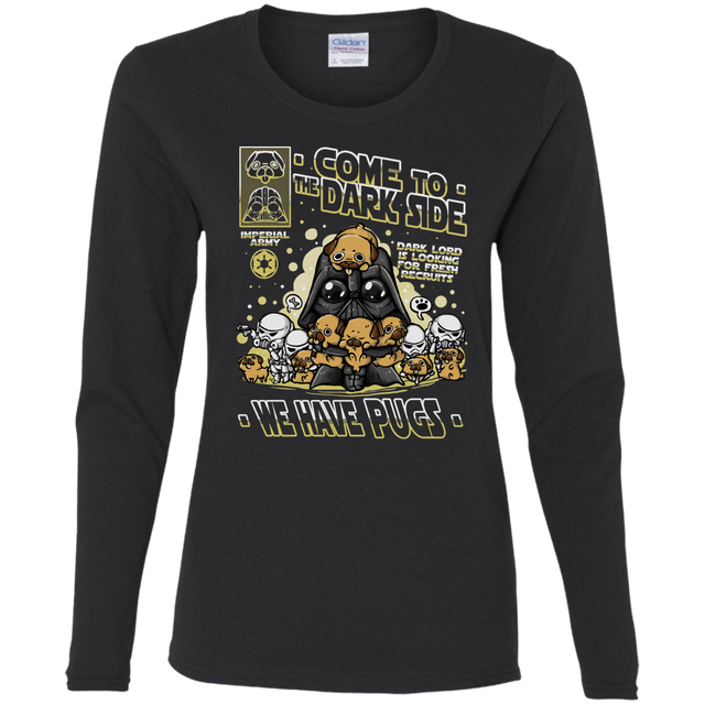 T-Shirts Black / S We Have Pugs Women's Long Sleeve T-Shirt