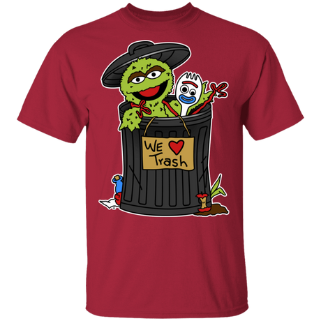 T-Shirts Cardinal / S We Love Trash T-Shirt