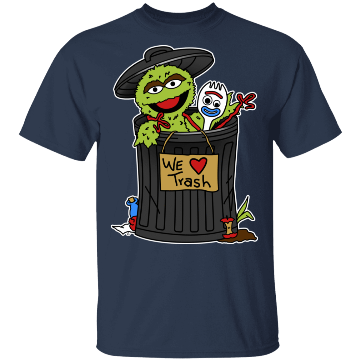 T-Shirts Navy / S We Love Trash T-Shirt