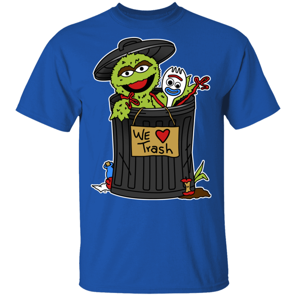 T-Shirts Royal / S We Love Trash T-Shirt