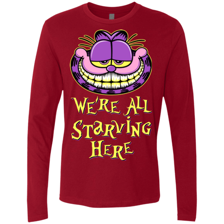T-Shirts Cardinal / Small We're all starving Men's Premium Long Sleeve