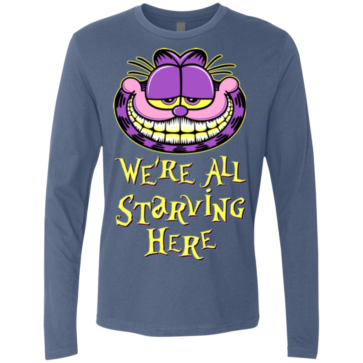 T-Shirts Indigo / Small We're all starving Men's Premium Long Sleeve