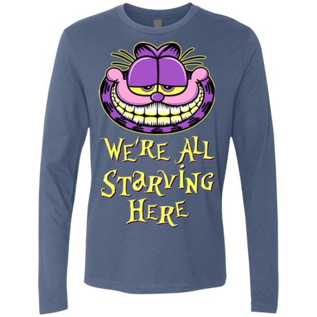 T-Shirts Indigo / Small We're all starving Men's Premium Long Sleeve