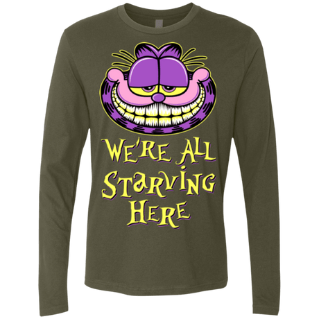 T-Shirts Military Green / Small We're all starving Men's Premium Long Sleeve