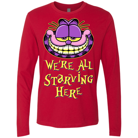T-Shirts Red / Small We're all starving Men's Premium Long Sleeve
