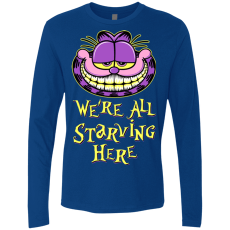 T-Shirts Royal / Small We're all starving Men's Premium Long Sleeve