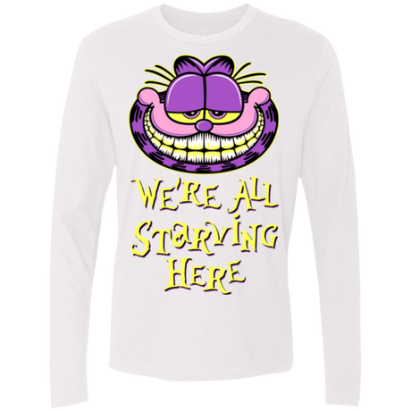 T-Shirts White / Small We're all starving Men's Premium Long Sleeve