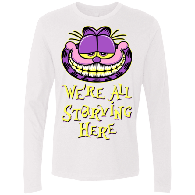 T-Shirts White / Small We're all starving Men's Premium Long Sleeve