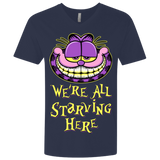 T-Shirts Midnight Navy / X-Small We're all starving Men's Premium V-Neck