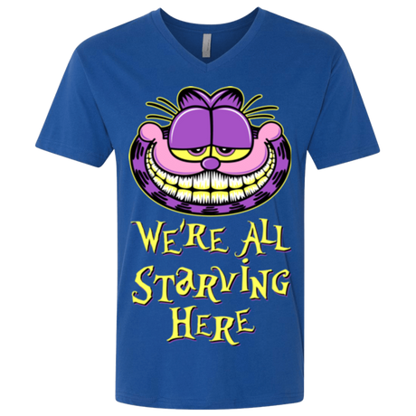 T-Shirts Royal / X-Small We're all starving Men's Premium V-Neck